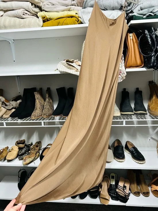 Vince Satin Bias Maxi Slip Dress - Picture 3 of 7